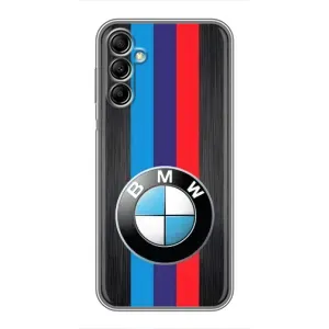 Чехол для Самсунг А14 5G - с принтом БМВ (AlphaPrint) (Лого BMW)