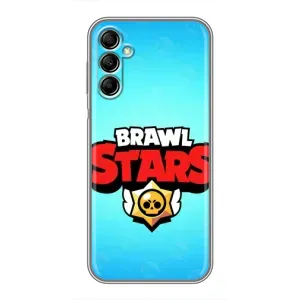 Чехлы Brawl Stars для Samsung Galaxy A14 5G (AlphaPrint) (Лого Бравл Старс)