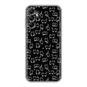 Чохол з принтом для Samsung Galaxy A14 5G (AlphaPrint) Модні коти (Маленькі котики)