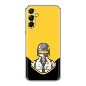 Чехол PUBG для Самсунг А14 5G (AlphaPrint) (Пабг в шлеме)