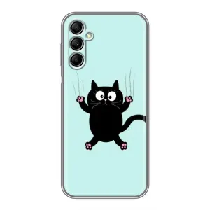 Чохол з принтом для Samsung Galaxy A14 5G (AlphaPrint) Модні коти (Падаючий кіт)