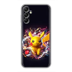 Чохол з Пікачу на Samsung Galaxy A14 5G (Пікачу з м'ячем)
