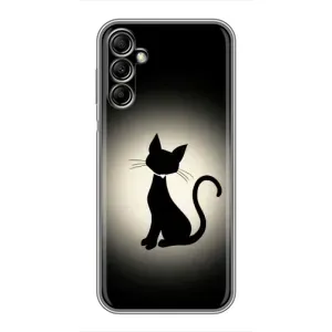 Чохол з принтом для Samsung Galaxy A14 5G (AlphaPrint) Модні коти (Силует котика)