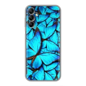 Чохол з принтом для Самсунг Галаксі А14 5G - (Прикольні) (AlphaPrint) (Сині метелики)