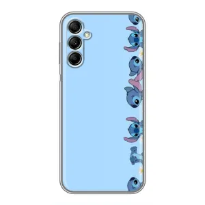 Чехол с принтом Стич на Samsung Galaxy A14 5G (Стич фон)