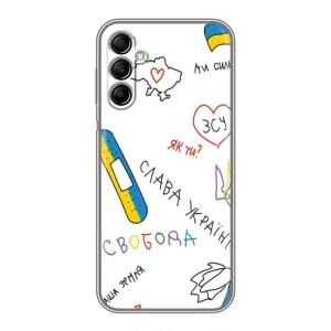 Чехлы Доброго вечора, ми за України для Самсунг А14 5G (AlphaPrint) (Стикер)
