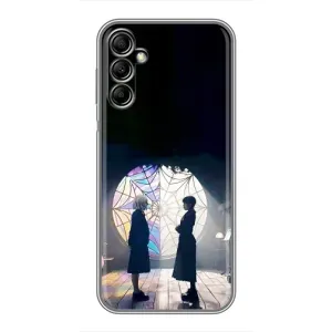 Чехлы Венсдей на Samsung Galaxy A14 5G Уэнсдей (AlphaPrint) (Уэнздей и Инид)