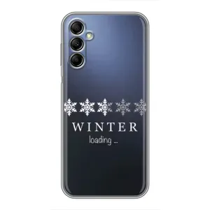 Зимні Чохли для Самсунг Галаксі А14 5G - прозорий фон (Winter loading)