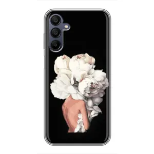 Чехлы (ART) Цветы на Samsung Galaxy A15 (A155) (VPrint) (Білі квіти)