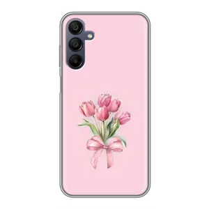 Чохол з розовим принтом для Samsung Galaxy A15 (A155) (Букет квітів)