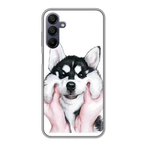 Чохол з Хаскі Samsung Galaxy A15 (A155) - (AlphaPrint) (Хаскі улибака)