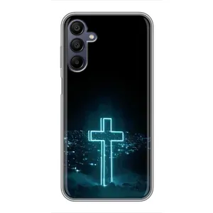 Чехол для Samsung Galaxy A15 (A155) (AlphaPrint) - (Христианские) (Крест и город)