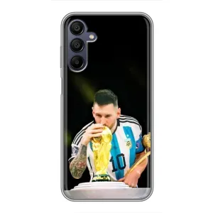 Чехлы для Samsung Galaxy A15 (A155) (Leo чемпион) (AlphaPrint) (Кубок Месси)