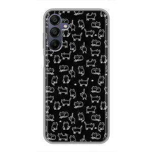 Чохол з принтом для Samsung Galaxy A15 (A155) (AlphaPrint) Модні коти (Маленькі котики)