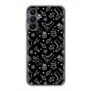 Новорічні, Святкові Чохли для Samsung Galaxy A15 (A155) - 2024 год (Новорічний фон)