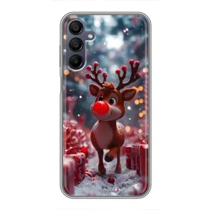 Яскравий чохол для Samsung Galaxy A15 (A155) з Зимові Оленята (Олень серед подарунків)