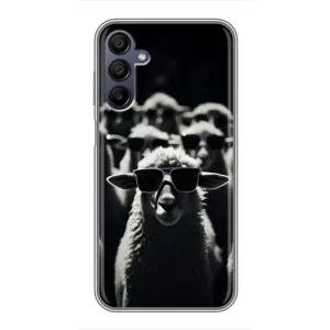 Чохол з принтом стильні тварини для Samsung Galaxy A15 (A155) (Овечка в окулярах)