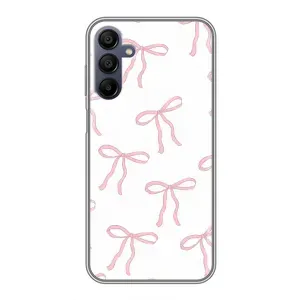 Чохол з бантиками на Samsung Galaxy A15 (A155) (Рожеві бантики)
