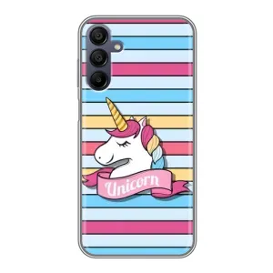 Чехол для Самсунг Гелекси А15 - (Единорожки - Новинки) (AlphaPrint) (Unicorn)