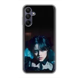 Чехлы Венсдей на Samsung Galaxy A15 (A155) Уэнсдей (AlphaPrint) (взгляд Уэнздей)