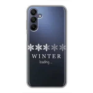 Зимні Чохли для Samsung Galaxy A15 (A155) - прозорий фон (Winter loading)