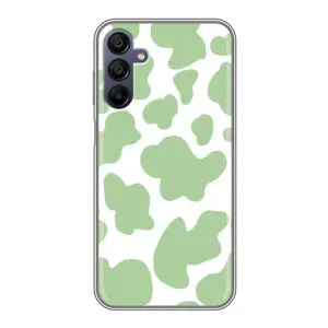 Чохол з принтом корови на Samsung Galaxy A15 (A155) (Зелений принт)