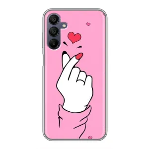 Чохол з принтом для Samsung Galaxy A15 (A155) (AlphaPrint - Знак сердечка) (Знак Love)