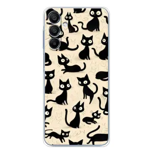 Чохол з малюнком кіт на Samsung Galaxy A16 5G (Чорні коти)