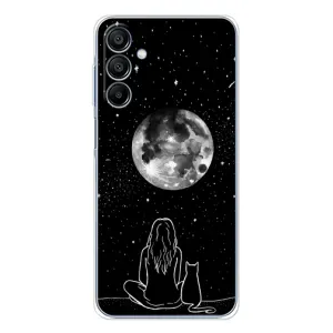Чохол з малюнком кіт на Samsung Galaxy A16 5G (Дівчина з котом)