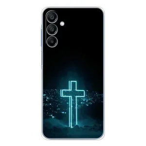 Чехол для Samsung Galaxy A16 5G (AlphaPrint) - (Христианские) (Крест и город)
