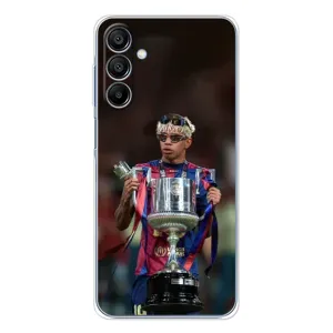 Чехол с футболистом Ламин Ямаль Samsung Galaxy A16 5G (Ямаль с кубком)