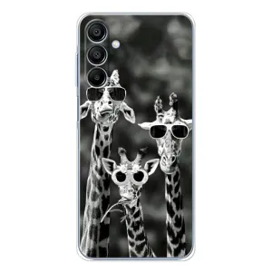 Силіконовий чохол з КАРТИНКАМИ літо для Samsung Galaxy A16 5G (AlphaPrint) (Жирафи в окулярах)