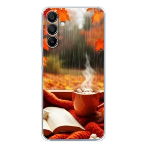 Чохол з унікальним дизайном 'Осінь з кавою' для Samsung Galaxy A16 (Кава і дощ)