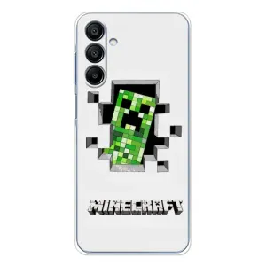 Чехол Майнкрафт на Samsung Galaxy A16 (AlphaPrint) Minecraft (крипер Майнкрафт)
