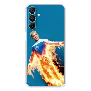 Чехол с принтом Фантастическая четверка для Samsung Galaxy A16 (Человек-факел в огне)