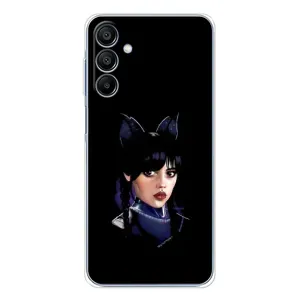 Чехлы Венсдей на Samsung Galaxy A16 Уэнсдей (AlphaPrint) (серьезная Уэнздей)