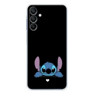 Чехол с принтом Стич на Samsung Galaxy A16 (Стич на черном)