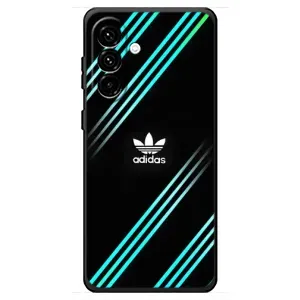 Чехлы Адидас для Samsung Galaxy A18 4G (AlphaPrint) (Адидас с полосами)