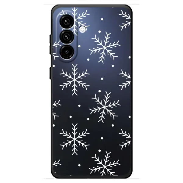 Чехол с принтом «Белые снежинки» для Samsung Galaxy A18 4G Чехол с принтом «Белые снежинки» для Samsung Galaxy A18 4G