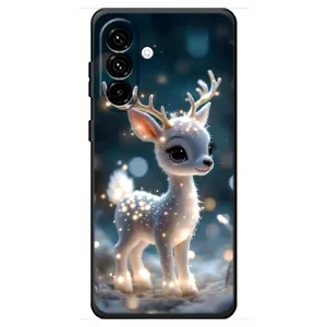 Яскравий чохол для Samsung Galaxy A18 4G з Зимові Оленята (Блискуче оленятко)