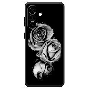 Чехол с картинкой (Стильные) для Самсунг Галакси А18 4Г - (AlphaPrint) (Черная роза)