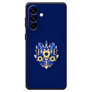 Чехлы для Samsung Galaxy A18 4G Укр. Символика (AlphaPrint) (Цветочный Герб)