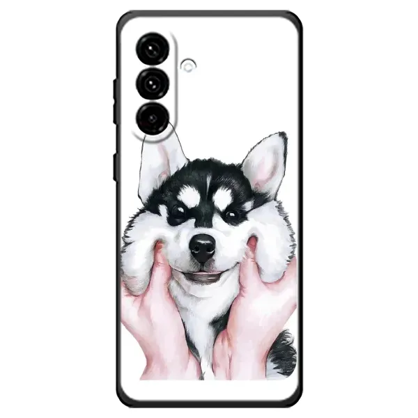 Чехол с принтом «Довольный Хаски» для Samsung Galaxy A18 4G