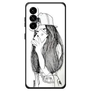 Чехол с печатью для Samsung Galaxy A18 4G - (Мода) (AlphaPrint) (Фото девочки)