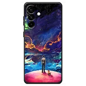 Космические Чехлы для Самсунг Галакси А18 4Г (VPrint) (Галактический вид)