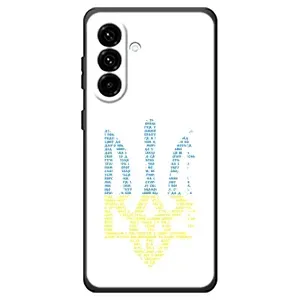Чехлы для Samsung Galaxy A18 4G Укр. Символика (AlphaPrint) (Герб из букв)