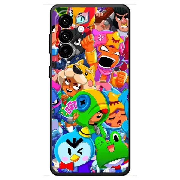 Чехол с принтом «герои Бравл Старс» для Samsung Galaxy A18 4G