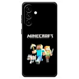 Чехол Майнкрафт на Samsung Galaxy A18 4G (AlphaPrint) Minecraft (герои Minecraft)