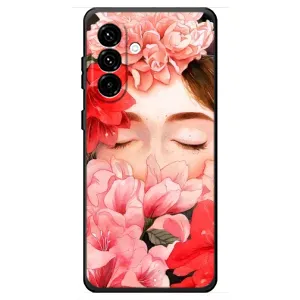 Чехлы (ART) Цветы на Samsung Galaxy A18 4G (VPrint) (Глаза в цветах)
