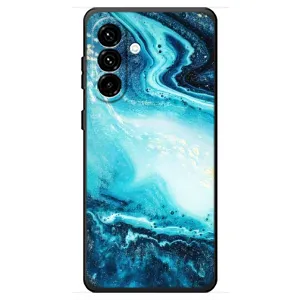 Мраморный чехол на Samsung Galaxy A18 4G (VPrint) (Голубой мрамор)